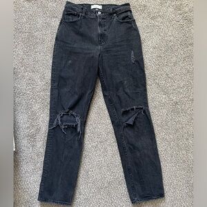 A&F 90s straight ultra high rise curve love jeans